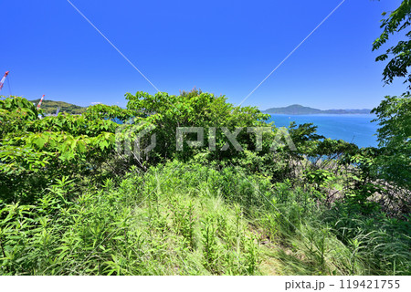 愛媛県今治市波止浜沖　村上水軍の来島城 119421755