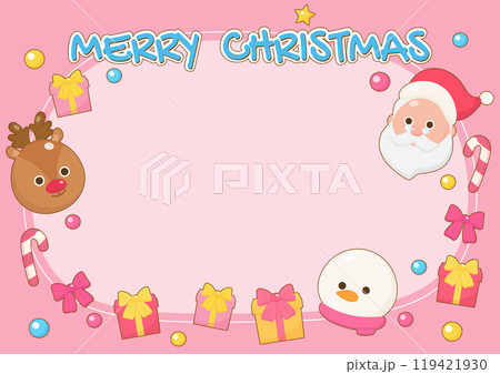 pink merry christmas celebrating frame 2 119421930