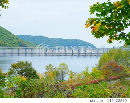 北海道の絶景 オタルナイ湖 朝里ダム風景 北海道の絶景 オタルナイ湖 朝里ダム風景 119422220