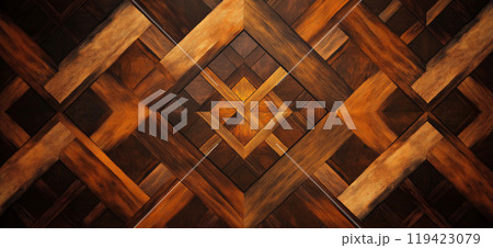 Wooden pattern. Elegant luxury 3d geometric wood wallpaper Wooden pattern. Elegant luxury 3d geometric wood wallpaper 119423079