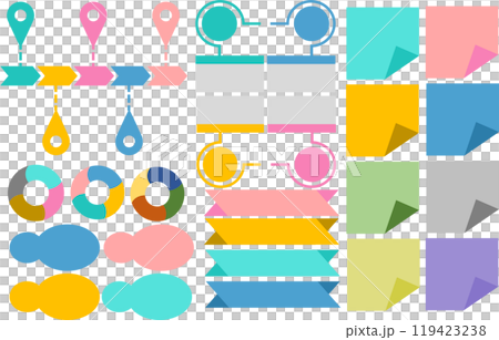 ビジネス用フレームのグラフィック素材イラスト 119423238