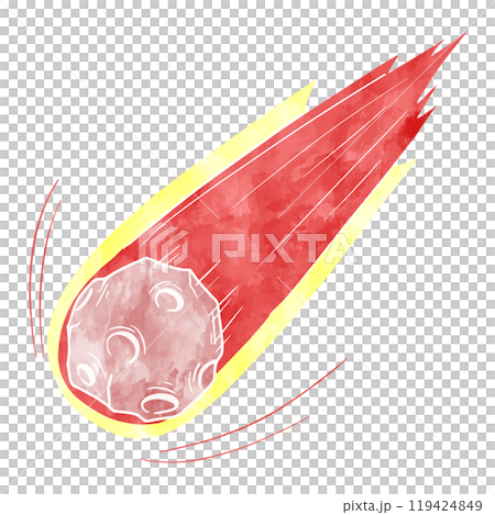 隕石の水彩イラスト 119424849