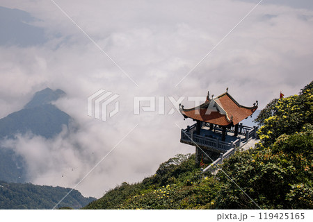 View from Fan Si Pan mountain in Vietnam 119425165