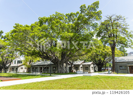 View of the Formosa Wang Brothers Park in Kaohsiung, Taiwan. It's the birthplace of Formosa Plastics Group in Taiwan. 119426105