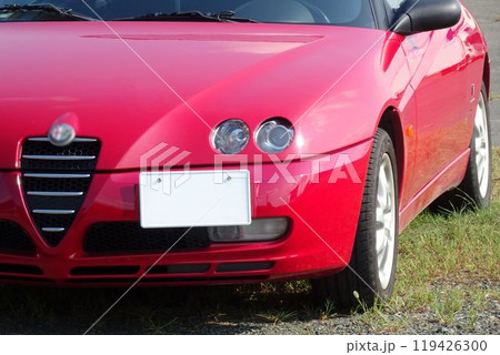 輸入車イメージ アルファロメオGTVのフロントマスク 輸入車イメージ アルファロメオGTVのフロントマスク 119426300
