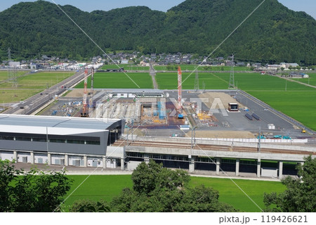 越前たけふ駅前に建設中の福井村田製作所　セラミックコンデンサ研究開発センター　2024年7月 119426621