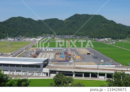 越前たけふ駅前に建設中の福井村田製作所 セラミックコンデンサ研究開発センター 2024年7月 越前たけふ駅前に建設中の福井村田製作所 セラミックコンデンサ研究開発センター 2024年7月 119426671