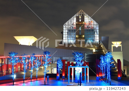 【東京都】晴海客船ターミナルの夜景 【東京都】晴海客船ターミナルの夜景 119427243