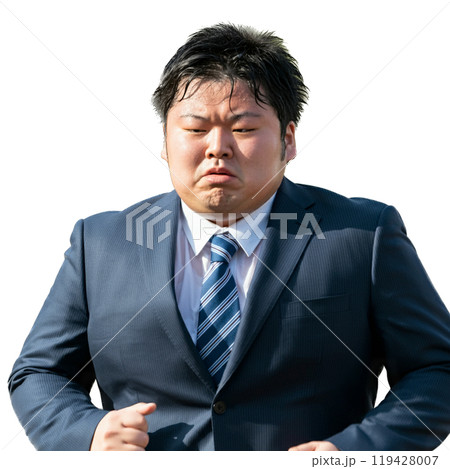 走るサラリーマン 119428007