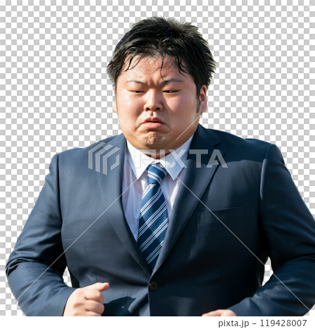 走るサラリーマン 119428007