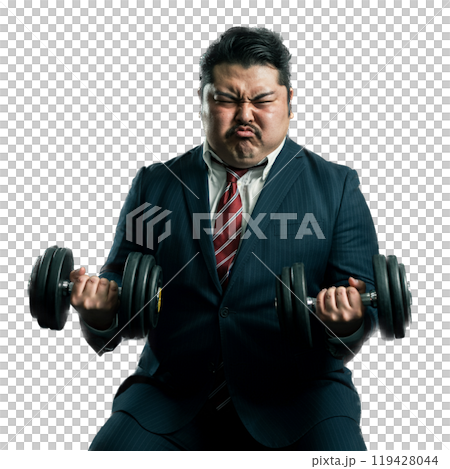 トレーニングする男性 119428044