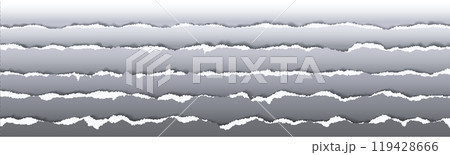 Torn and rip paper edge texture vector banner 119428666