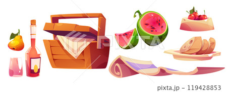 Picnic design elements 119428853