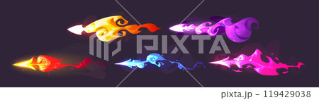 Laser gun shots set 119429038