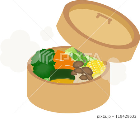 野菜のせいろ蒸し 野菜のせいろ蒸し 119429632