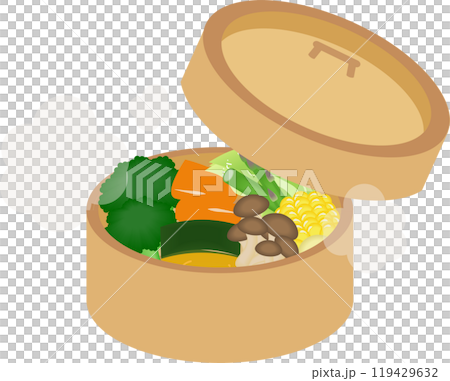 野菜のせいろ蒸し 野菜のせいろ蒸し 119429632