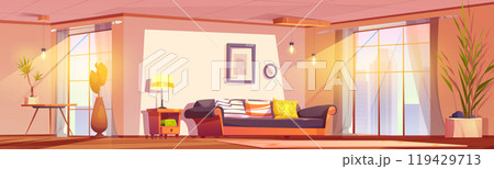 Light living room in modern apartment Light living room in modern apartment 119429713