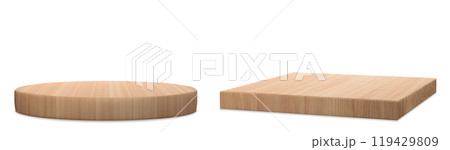 3d wooden podium stand for product display vector 3d wooden podium stand for product display vector 119429809