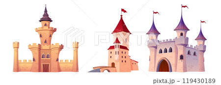 Set of medieval castles Set of medieval castles 119430189