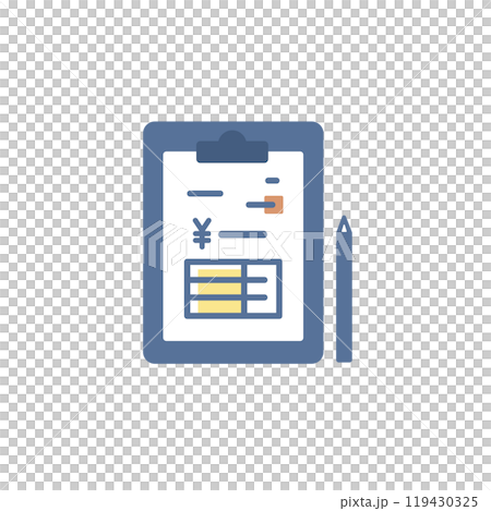 估算/發票活頁夾圖示（平藍色） 119430325