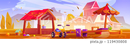 Autumn playground for children Autumn playground for children 119430808