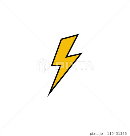 Innovative Logo with Thunderbolt, Power Innovative Logo with Thunderbolt, Power 119431326