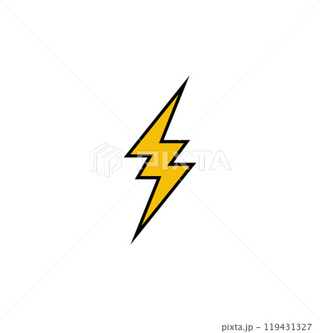 Innovative Logo with Thunderbolt, Power 119431327