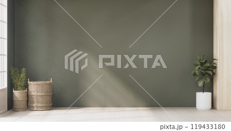 Empty room,Clean japanese minimalist room interior, 3D rendering Empty room,Clean japanese minimalist room interior, 3D rendering 119433180