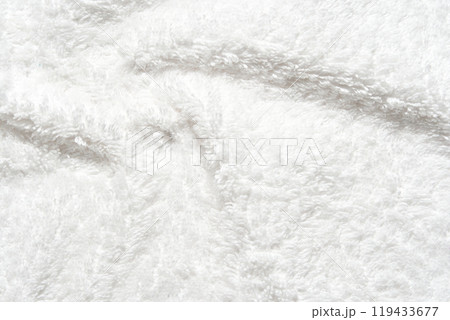 Soft white fleece texture with fluffy surface for cozy and comfortable Soft white fleece texture with fluffy surface for cozy and comfortable 119433677