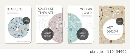 Note book cover design. Terrazzo abstract 119434462