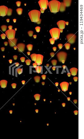 Yi peng festival card. 119434469