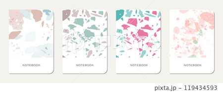 Brochure cover design. Terrazzo abstract 119434593