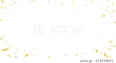 Magic stars vector overlay.  Gold stars scattered 119434643