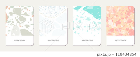 Notepad cover design. Terrazzo abstract 119434854