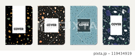 Notepad cover design. Terrazzo abstract 119434919