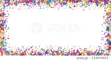 Concept of school background. Colorful childish 119434923