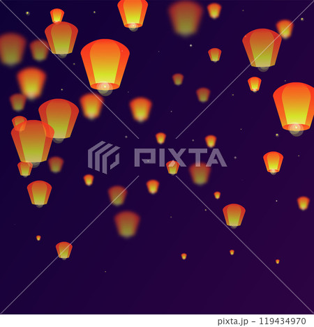 Loy krathong festival card. Loy krathong festival card. 119434970