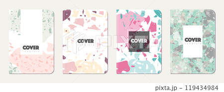 School diary cover design. Terrazzo abstract 119434984