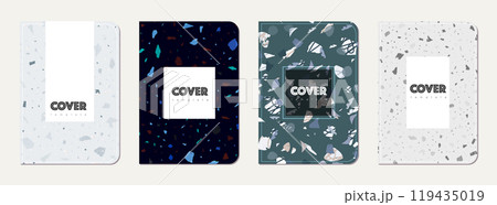 Notepad cover design. Terrazzo abstract 119435019