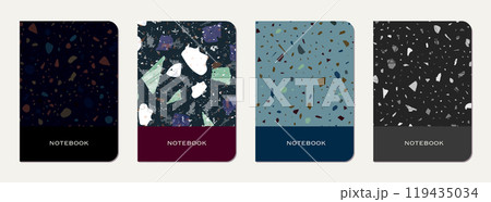 Notepad cover design. Terrazzo abstract 119435034