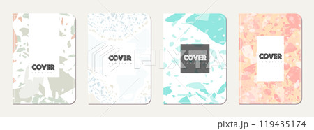 School diary cover design. Terrazzo abstract 119435174