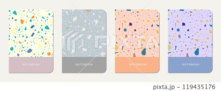 Note book cover design. Terrazzo abstract 119435176