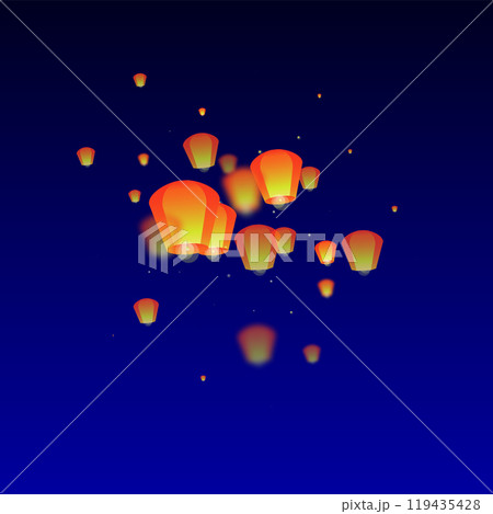 Loy krathong festival card. Loy krathong festival card. 119435428