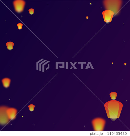 Loy krathong festival card. 119435480