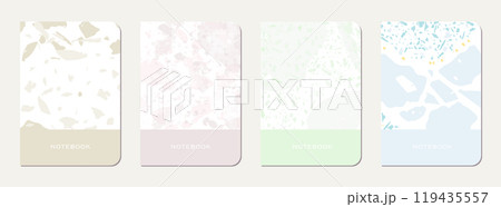 Notepad cover design. Terrazzo abstract 119435557