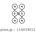 ethylene molecular icon 119439012