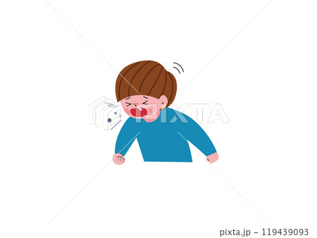 くしゃみをする男の子 119439093