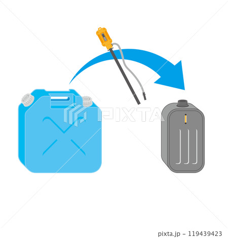 給油の作業手順のイラスト 給油の作業手順のイラスト 119439423