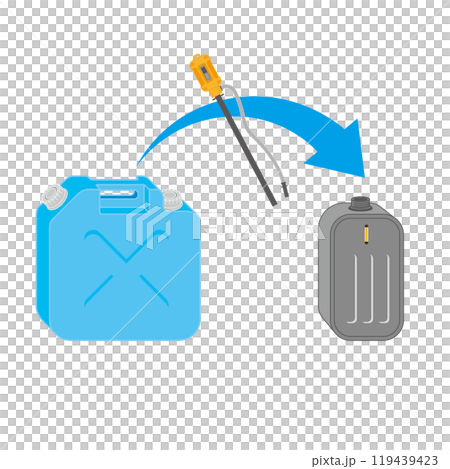 給油の作業手順のイラスト 給油の作業手順のイラスト 119439423