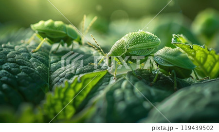 Technology in Agricultural field, cultivated and plantation with futuristic smart objects 119439502